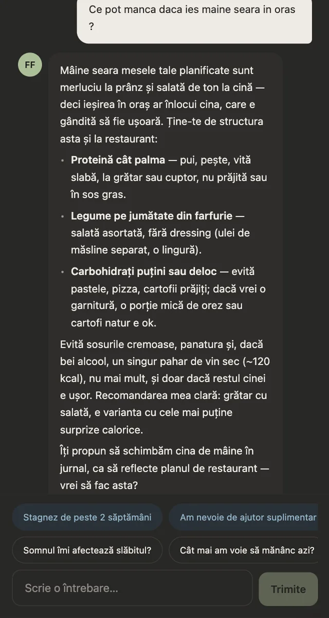 Conversație cu FI Coach